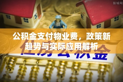迎泽公积金支付物业费，政策新趋势与实际应用解析