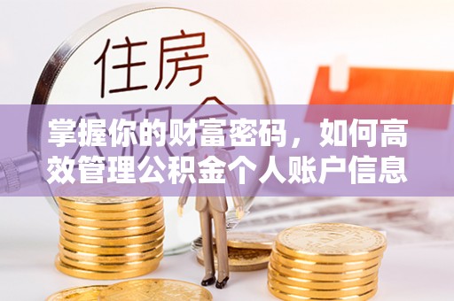 迎泽掌握你的财富密码，如何高效管理公积金个人账户信息