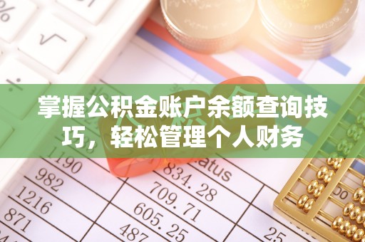 迎泽掌握公积金账户余额查询技巧，轻松管理个人财务