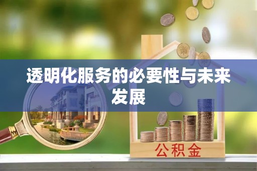 迎泽透明化服务的必要性与未来发展