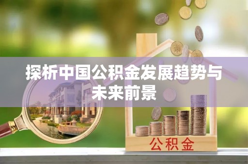 迎泽探析中国公积金发展趋势与未来前景